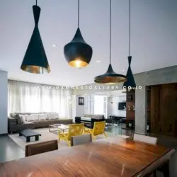 Lampu gantung Kuningan Black Gold